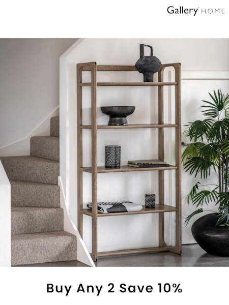 Gallery Home Dark Wood Neston Open Display (B86071) | £533