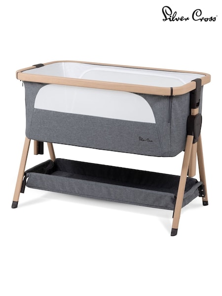 Silver Cross Lunar Bedside Crib