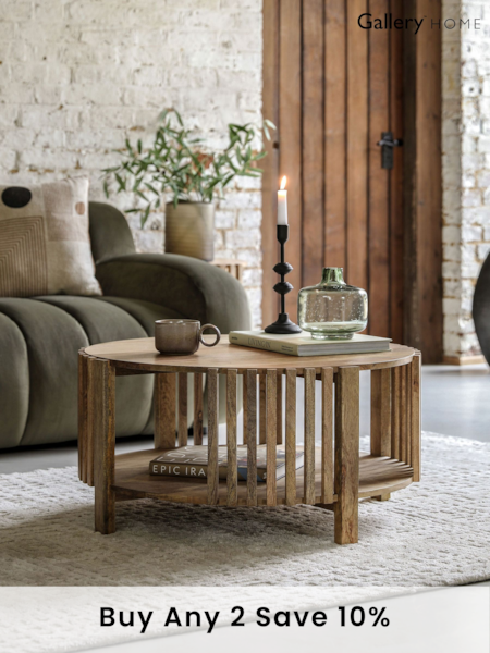 Gallery Home Natural Larriston Coffee Table (B87133) | £464
