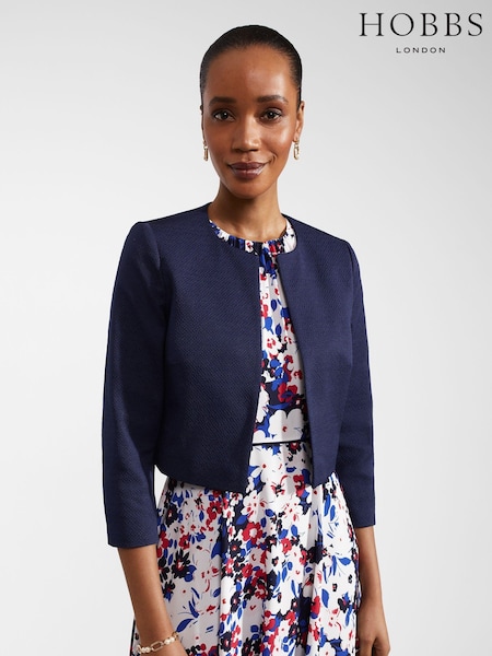 Hobbs Navy Blue Elize Jacket (B87709) | £139