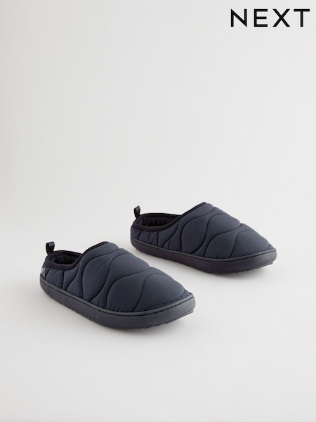 Navy Blue Onion Thinsulate Quilted Mule Slippers (B87787) | £22
