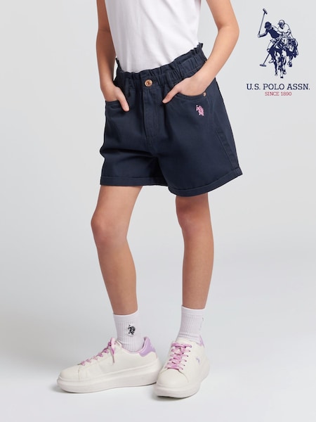U.S. Polo Assn. Navy Blue 100% Cotton Shorts (B88025) | £40 - £48