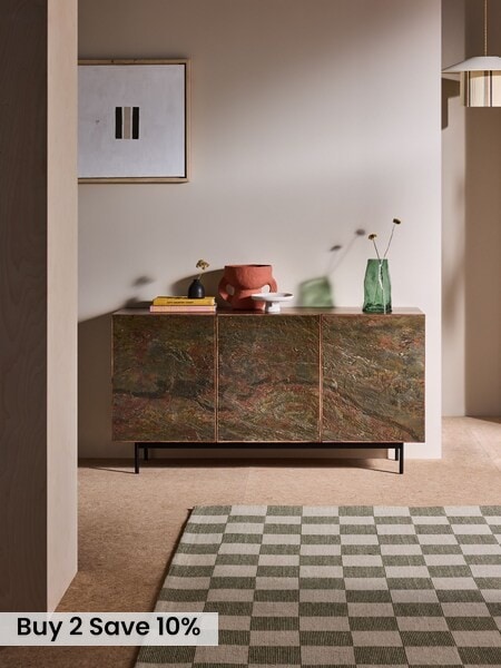 MADE.COM Mango Wood Stone Veneer Dilan Large Sideboard (B88294) | £999