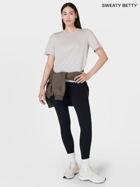 Sweaty Betty Grey Essential Crew Neck T-Shirt (B89150) | £30