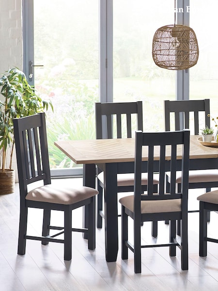 Julian Bowen Dark Grey Oak Bordeaux Dining Chairs Set Of 2 (B89701) | £240