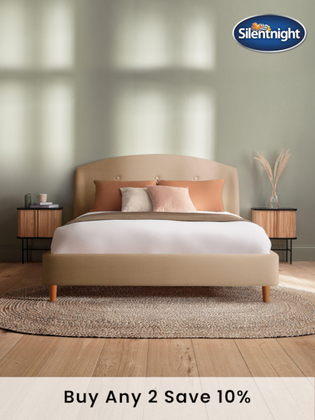 Silentnight Sandstone Woven Evana Bedframe (B89813) | £605 - £670
