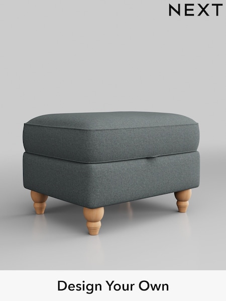 Tweedy Blend Easy Clean/Mid Slate Teal Green Ashford Highback (B90105) | £450