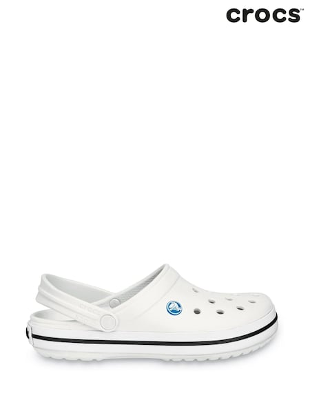 Crocs White Crocband Clogs (B90187) | £55