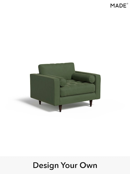 Matt Velvet Easy Clean/Grass Green Scott By Made (B90235) | £799