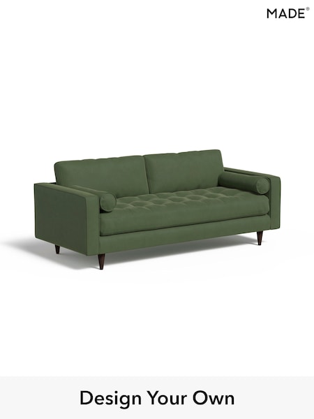 Matt Velvet Easy Clean/Grass Green Scott By Made (B90235) | £1,099
