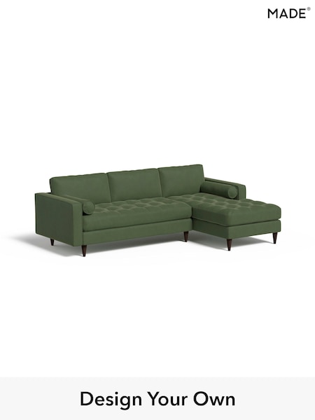 Matt Velvet Easy Clean/Grass Green Scott By Made (B90235) | £1,775