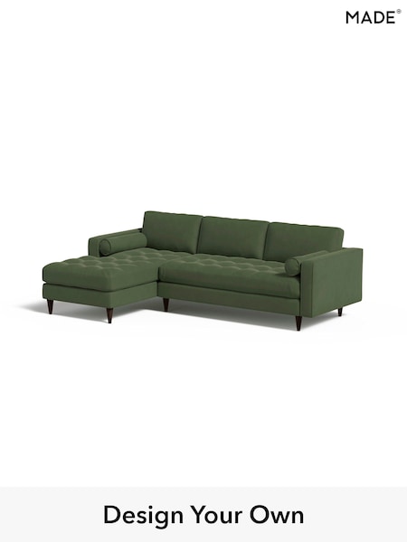 Matt Velvet Easy Clean/Grass Green Scott By Made (B90235) | £1,775