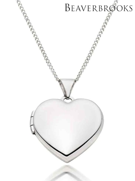 Beaverbrooks 9ct White Gold Heart Locket Pendant (B90300) | £350