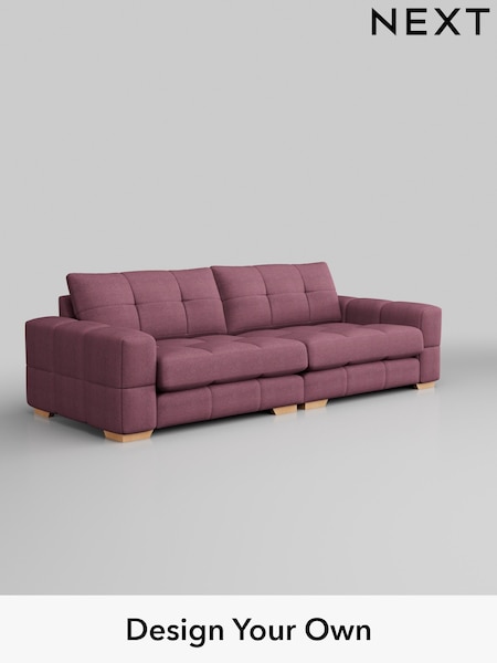 Tweedy Blend Easy Clean/Mid Mulberry Purple Brooke Deep Sit (B90333) | £1,725