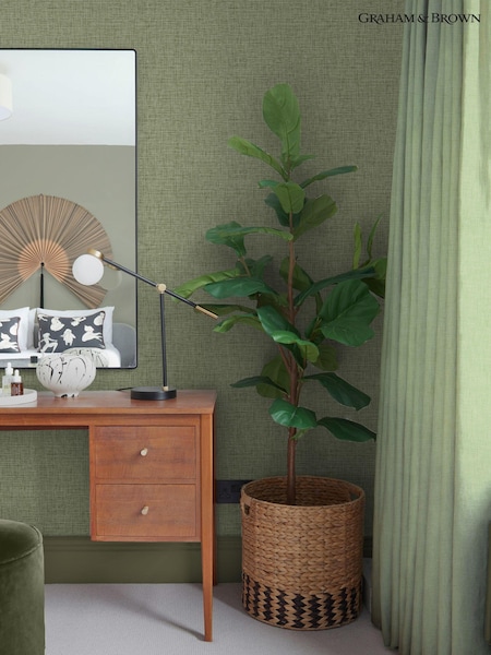 Graham & Brown Green Sanctuary Wallpaper Sample (B90386) | £1