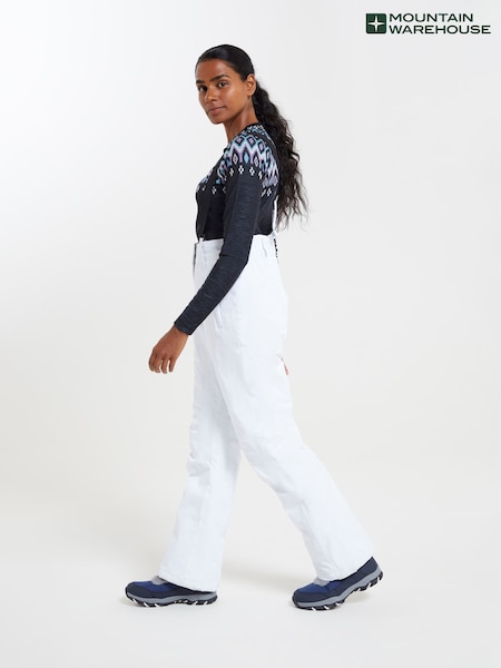 Mountain Warehouse White Womens Moon II Snow Ski Trousers (B90880) | £60