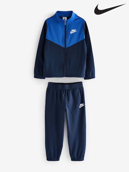 Nike Blue Kids Tricot Little Tracksuit (B91478) | £40