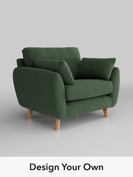 Fine Chenille Easy Clean/Mid Khaki Green Wilson (B91635) | £650