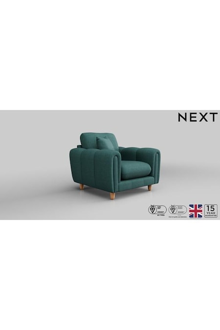 Tweedy Chenille/Dark Teal Green Odella (B92052) | £775