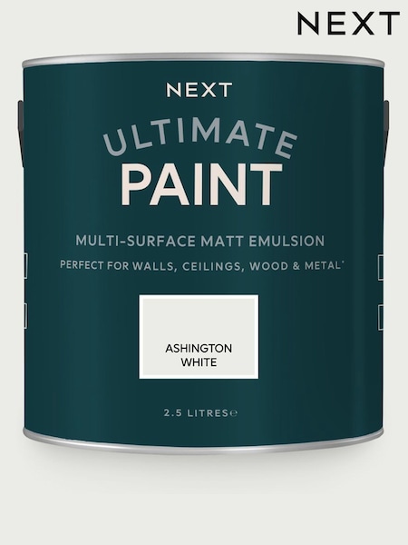 Ashington White Ultimate®? Multi-Surface 2.5L Paint (B92327) | £38