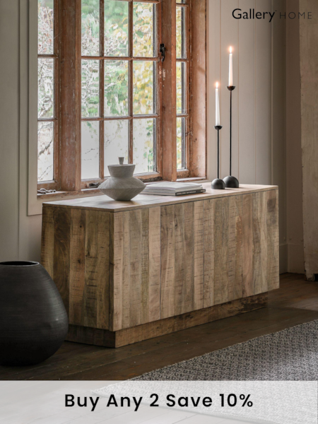 Gallery Home Natural Millom 4 Door Sideboard (B92411) | £1,106