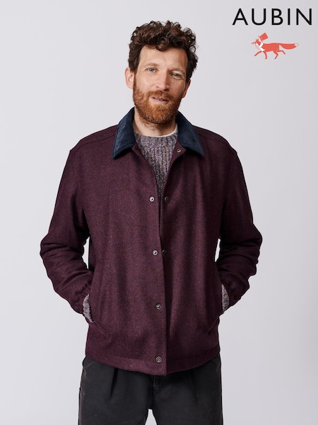 Aubin Purple 100% Cotton Jacket (B92438) | £350