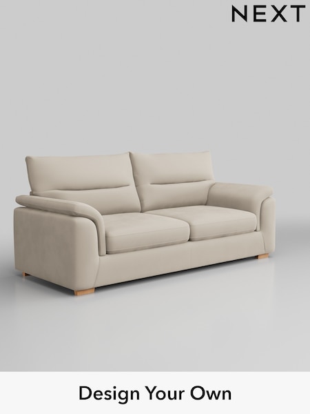 Plush Velvet Easy Clean/Oyster Hayden Highback (B92481) | £1,325
