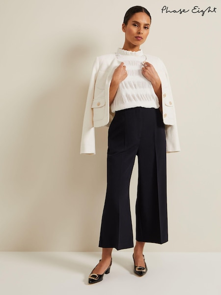 Phase Eight Blue Petite Petite Aubrielle Clean Crepe Culottes (B92613) | £69