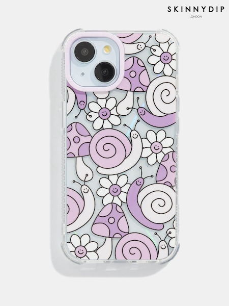 Skinnydip Lilac Snail iPhone 14 Pro Case Care Bears Rainbow (B92615) | £24