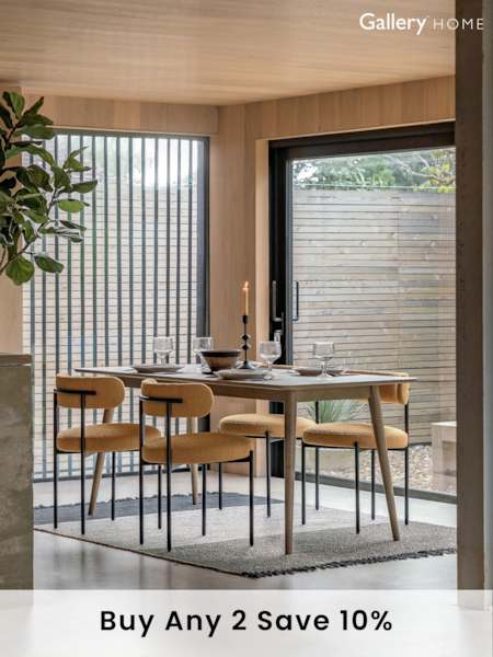 Gallery Home Smoked Dalry Dining Table (B93011) | £451