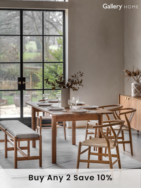 Gallery Home Natural Elvan Dining Table (B93342) | £943