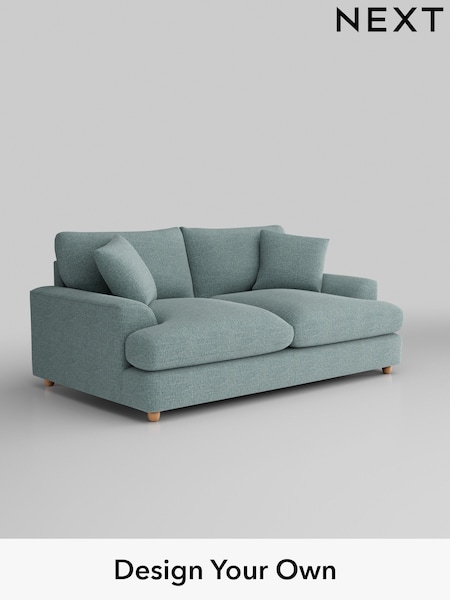 Chunky Chenille/Light Teal Green Parker Platform Grand Relaxed Sit (B93569) | £1,625