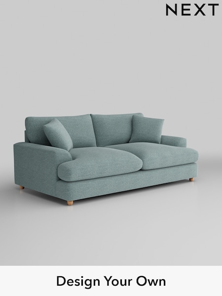 Chunky Chenille/Light Teal Green Parker Platform Grand Relaxed Sit (B93569) | £1,725