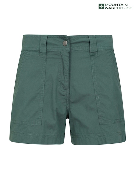 Mountain Warehouse Green Womens Coast Lightweight Outdoor Shorts (B93895) | £23