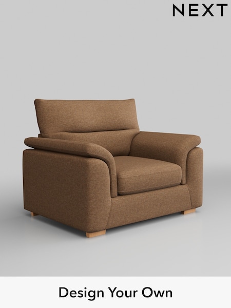 Chunky Weave/Mid Clay Natural Hayden Highback (B94075) | £850