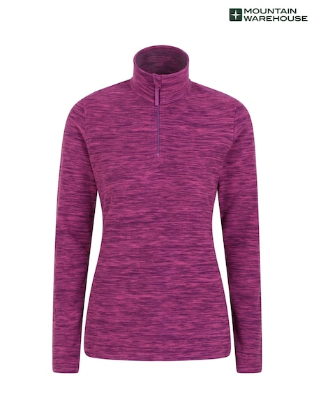 Mountain Warehouse Dark Purple Womens Snowdon Melange Fleece (B94422) | £25