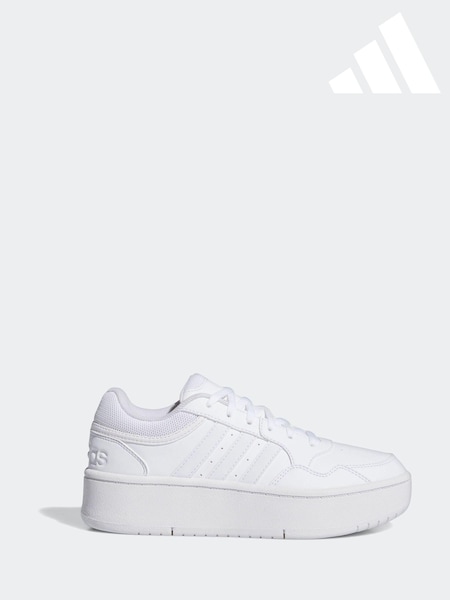 adidas White Hoops 3.0 Bold Trainers (B94533) | £33