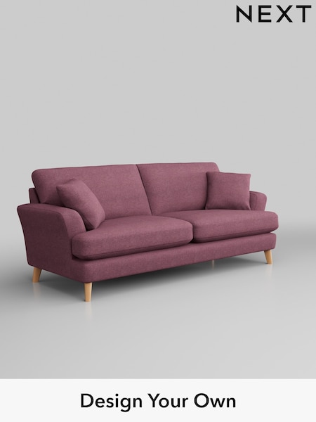 Tweedy Blend Easy Clean/Mid Mulberry Purple Conway Relaxed Sit (B95437) | £1,350
