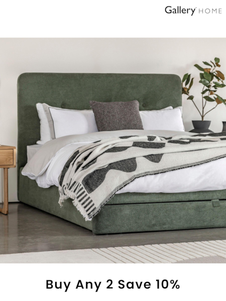 Gallery Home Green Dalstone 2 Drawer Storage Bed (B95451) | £700 - £750