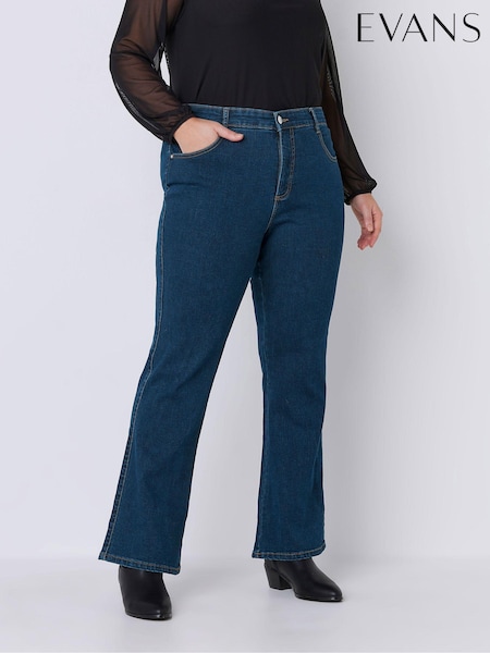 Evans Curve Fit Bootcut Ground Jeans (B95604) | £0