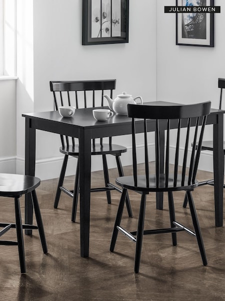 Julian Bowen Black Hudson Dining Table (B95691) | £120