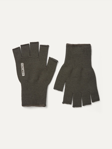 Sealskinz Green Thornham Solo Merino Mittens (B95938) | £15
