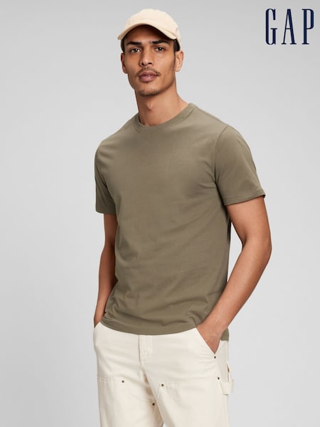 Gap Light Green Short Sleeve Everyday 100% Cotton Crew Neck T-Shirt (B96037) | £12