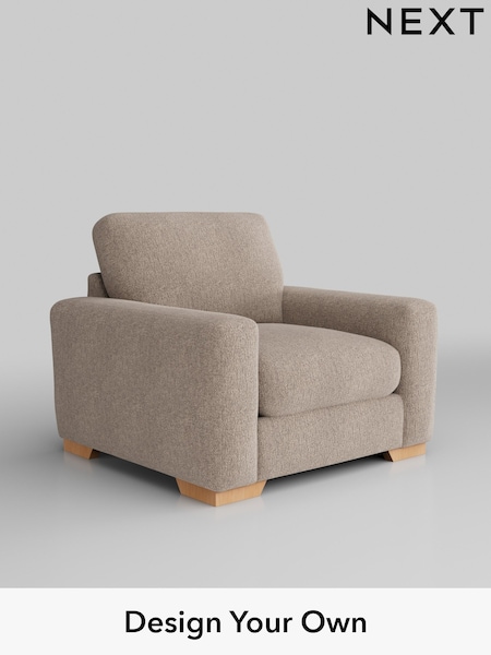Chunky Chenille/Light Dove Houghton Deep Relaxed Sit (B96292) | £925
