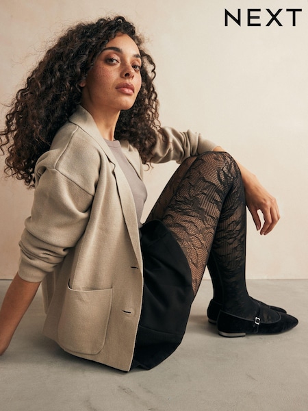 Black Lace Pattern Tights 1 Pack (B96396) | £8