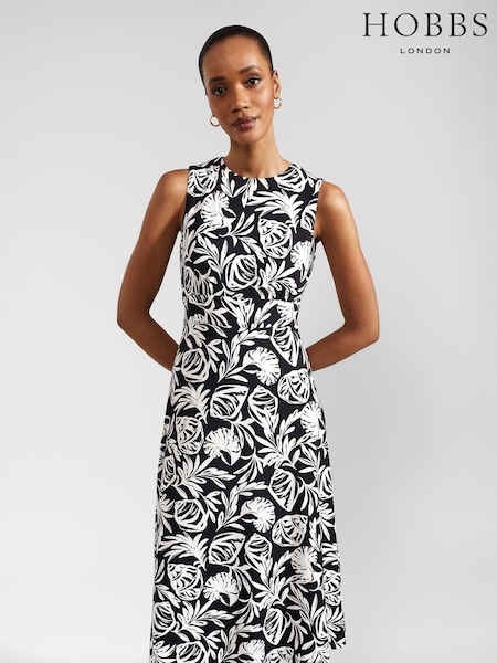 Hobbs Black Petite Petite Marylise Dress (B96525) | £89