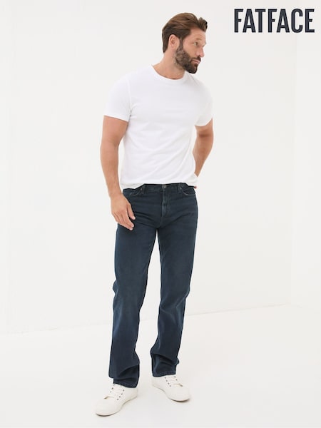 FatFace Denim Dark Blue Straight Fit Jeans (B96917) | £59