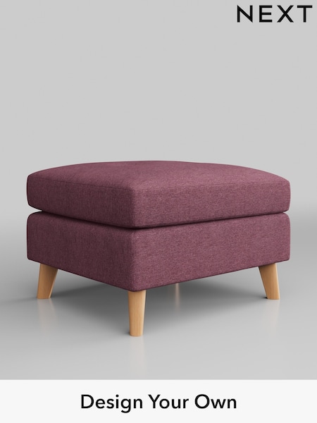 Tweedy Blend Easy Clean/Mid Mulberry Purple Wilson Buttoned Back (B97366) | £299