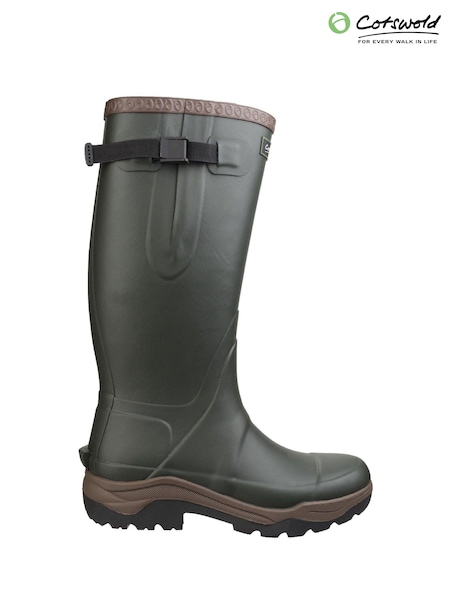 Cotswolds Green Compass Neoprene Rubber Wellingtons Boots (B97417) | £125