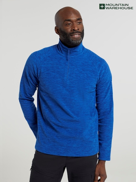 Mountain Warehouse Light Blue Mens Snowdon Micro Fleece (B97473) | £22